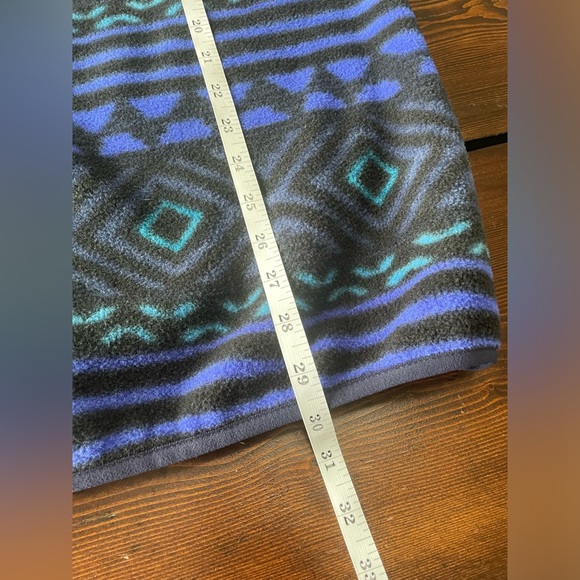Vintage Patagonia Synchilla Fleece Aztec Southwestern Blue Purple XL Snap-T EUC - Picture 10 of 11